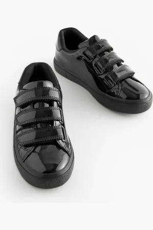 Next Girls Patent 3V School Trainers