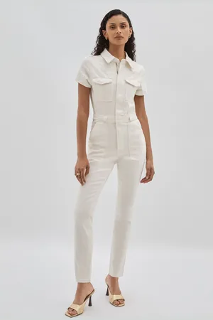 GOOD AMERICAN Womens Straight Leg Jumpsuit