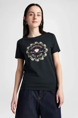 Converse Black Hearts T-Shirt M