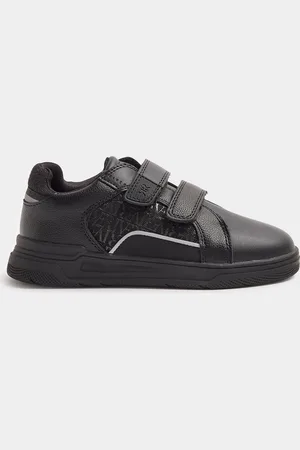 River Island Boys Boys Monogram Panel PU Trainers