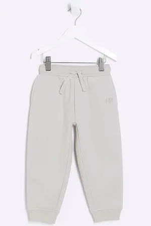 River Island Boys Stone Mini Boys Essentials 100% Cotton Joggers