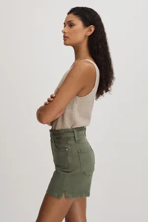 Paige Womens High Rise Denim Shorts