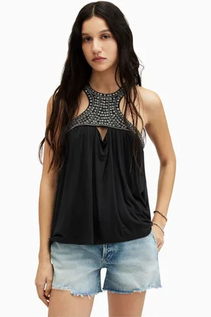 AllSaints Womens AllSaints Arizona Emb Top
