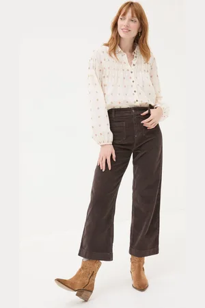Fat Face Womens FatFace Keswick Wide Leg Crop Jeans