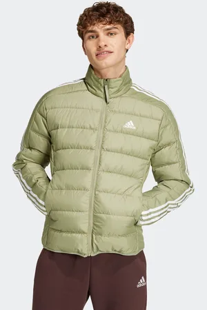 adidas Mens Essentials 3-Stripes Light Down Jacket
