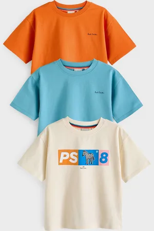 Paul Smith Boys Boys Signature 100% Cotton T-Shirts 3 Pack