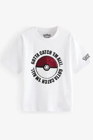 Pokemon Boys 100% Cotton Pokémon License Short Sleeve T-Shirt (4-16yrs)