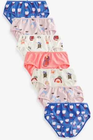 Next Girls /Orange Print Briefs 7 Pack (1.5-16yrs)