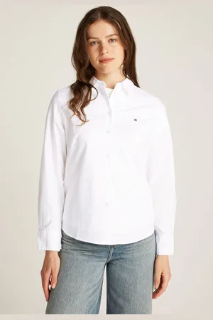 Tommy Hilfiger Womens Regular Fit Stretch Oxford Shirt