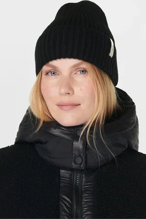 Sweaty Betty Black Snowfall Winter Knitted Beanie one
