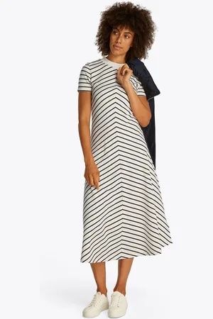 Tommy Hilfiger Modern Fit & Flare Midi 100% Cotton Dress M