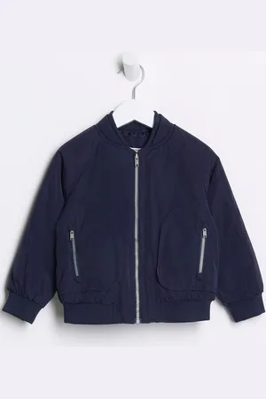 River Island Boys Dark Boys Nylon Bomber Jacket