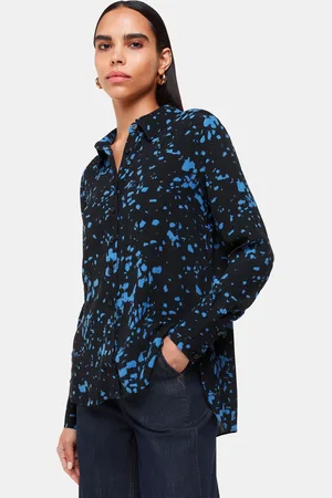 Whistles Womens Smudged Spot Print Shirt