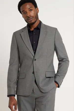 River Island Mens Slim Fit Plain Suit Jacket