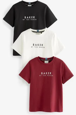 Ted Baker Boys 100% Cotton T-Shirts 3 Pack