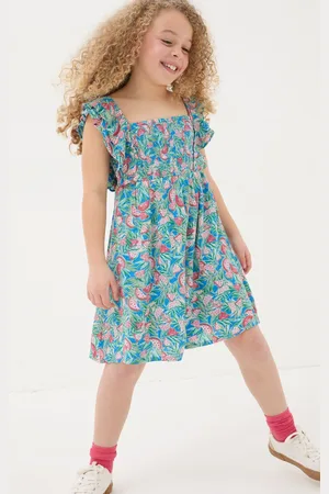 Fat Face Girls FatFace Watermelon Frill Dress