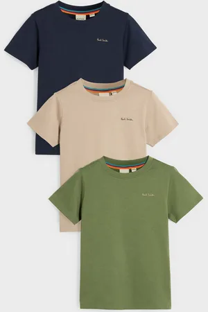 Paul Smith Boys Boys Signature 100% Cotton T-Shirts 3 Pack