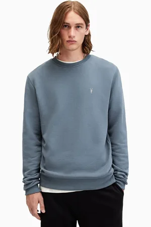 AllSaints AllSaints Blue Raven 100% Organic Cotton Crew Sweater XS