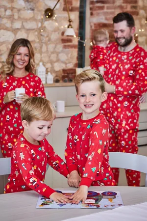 JoJo Maman Bébé Mens Christmas Pyjama Set
