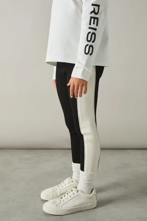 Reiss Girls Lemi 4-9 yrs Cotton-Blend Panelled Leggings