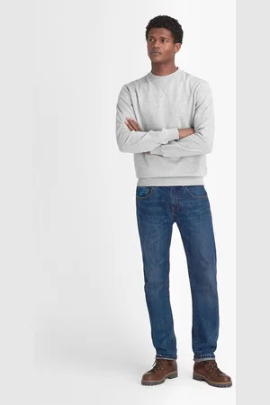 Barbour Mens Beckhill Crew Neck 100% Cotton Sweatshirt
