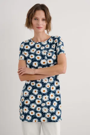Seasalt Cornwall Blue Multi Bowithick Jersey Tunic AU 12