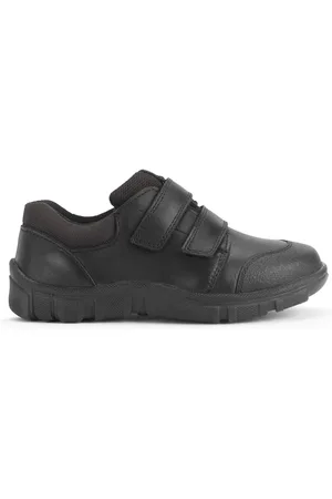 Start Rite Boys Topic Dual Fit Rip Tape Leather School Shoes