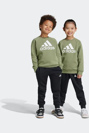 adidas Boys Kids Essentials Logo Joggers Set