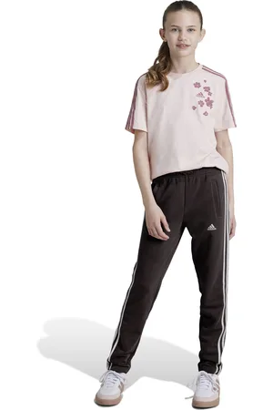 adidas Girls Essentials 3 Stripes Joggers