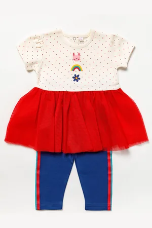 LILY & JACK Girls Blue Tutu Dress and Legging Outfit Set