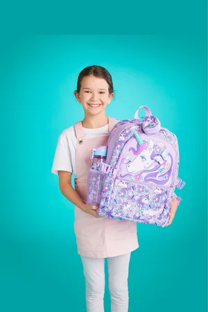 SMIGGLE Boys Purple Hi There Classic Attach Backpack