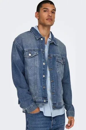 Only & Sons Blue Denim 100% Cotton Jacket XL