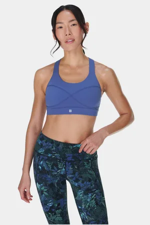 Sweaty Betty Blue Medium Power Support Sports Bra XXL
