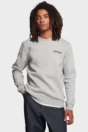 Penfield Mens Hudson Script Crew Neck Long-Sleeved Sweater