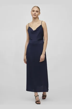 VILA Cami Satin Slip Occasion Dress AU 12