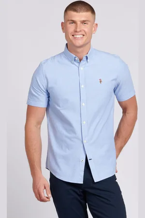 U.S. Polo Assn. U. S. Polo Assn. Mens Short Sleeve Oxford 100% Cotton Shirt XL