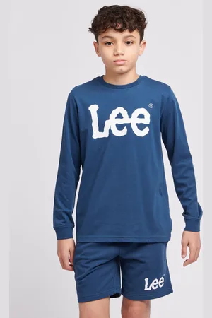Lee Boys Sky Boys 100% Cotton Wobbly Graphic Long Sve T-Shirt