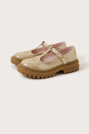 Monsoon Girls Glitter Patent Mary Jane Shoes