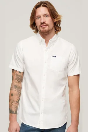 Superdry Vintage Oxford Short Sleeve 100% Cotton Shirt XXL