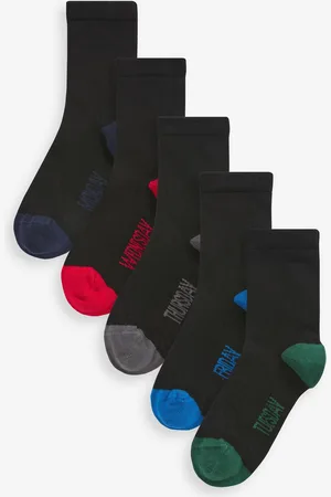 Clarks Boys Short Sleeve Multi Socks 5 Pack