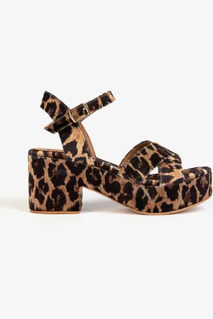 PENELOPE CHILVERS Leopard Print Azalea Sandals AU 9 (EU 40)