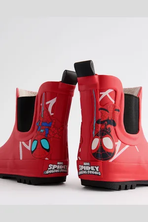 Spidey And His Amazing Friends Boys Spidey and Friends Warm Lined Ankle Wellies
