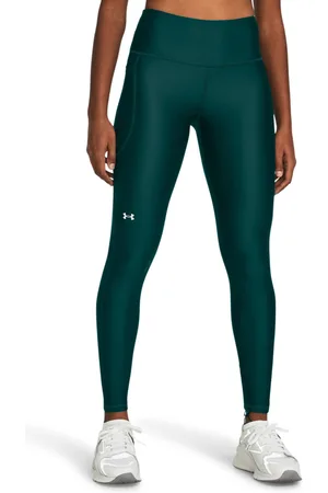 Under Armour Womens Green Tech No Slip Waistband Full Length Leggings
