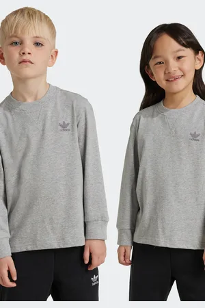 adidas Boys adidas Kids Long Sleeve 100% Cotton Top