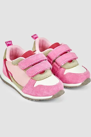 JoJo Maman Bébé Girls Multi Riptape Trainers