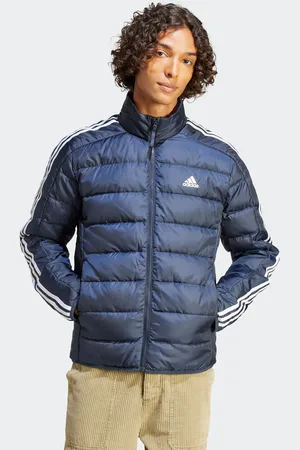adidas Mens Essentials 3-Stripes Light Down Jacket
