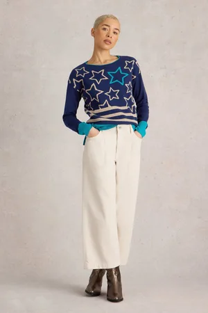 White Stuff Womens City Multi Star Jumper