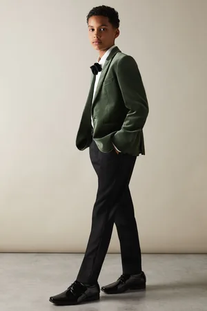 Reiss Boys Sage Apsara 3-9 yrs Velvet Single Breasted Blazer