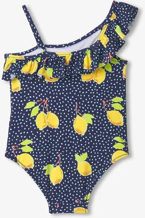Hatley Blue Fresh Lemons Ruffle Trim Swimsuit 5 Years (110cm)