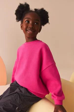 Next Girls Oversized Cosy Rib Sweatshirt (3-16yrs)